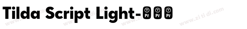 Tilda Script Light字体转换 Tilda Script Light字体转换